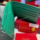 High Quality Cartier Dark green Leather Wallet 6CC Purse (4)_th.jpg